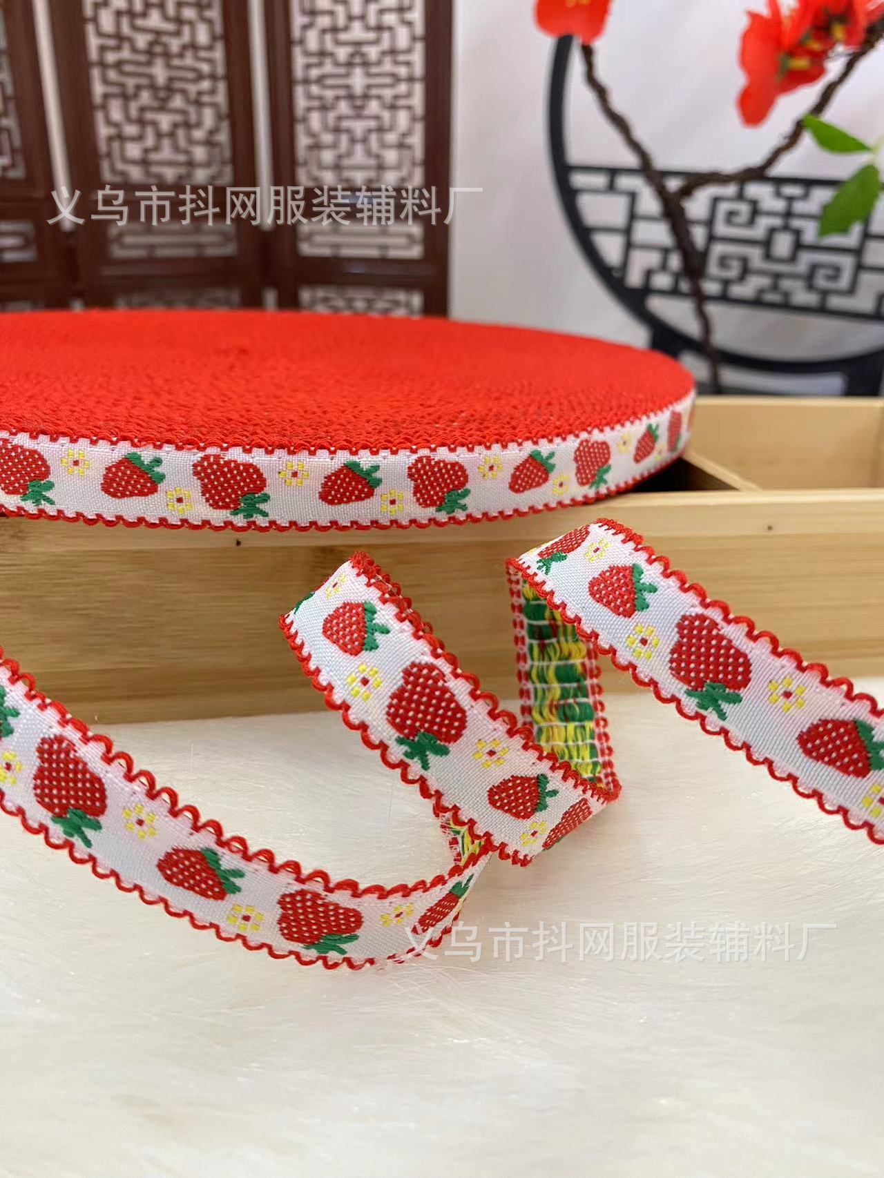 1.6--2.5厘米喜庆民族风织带，少数民族服饰蝴蝶结儿童发夹鞋花头详情10