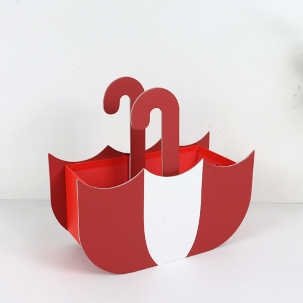 厂家直销DIY雨伞型零食收纳礼盒 手提鲜花礼盒详情13