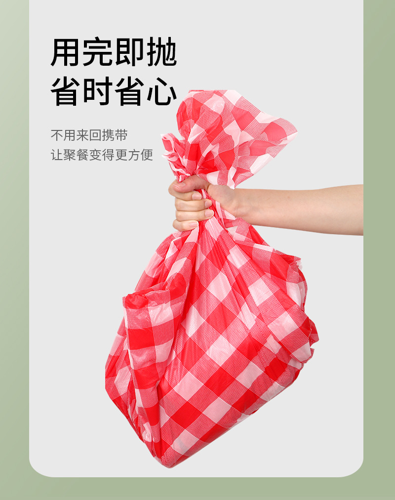 Wholesale of disposable tablecloths, outdoor convenient camping thickened picnic MATS, waterproof and oil-resistant rectangular stone tablecloths pic 10