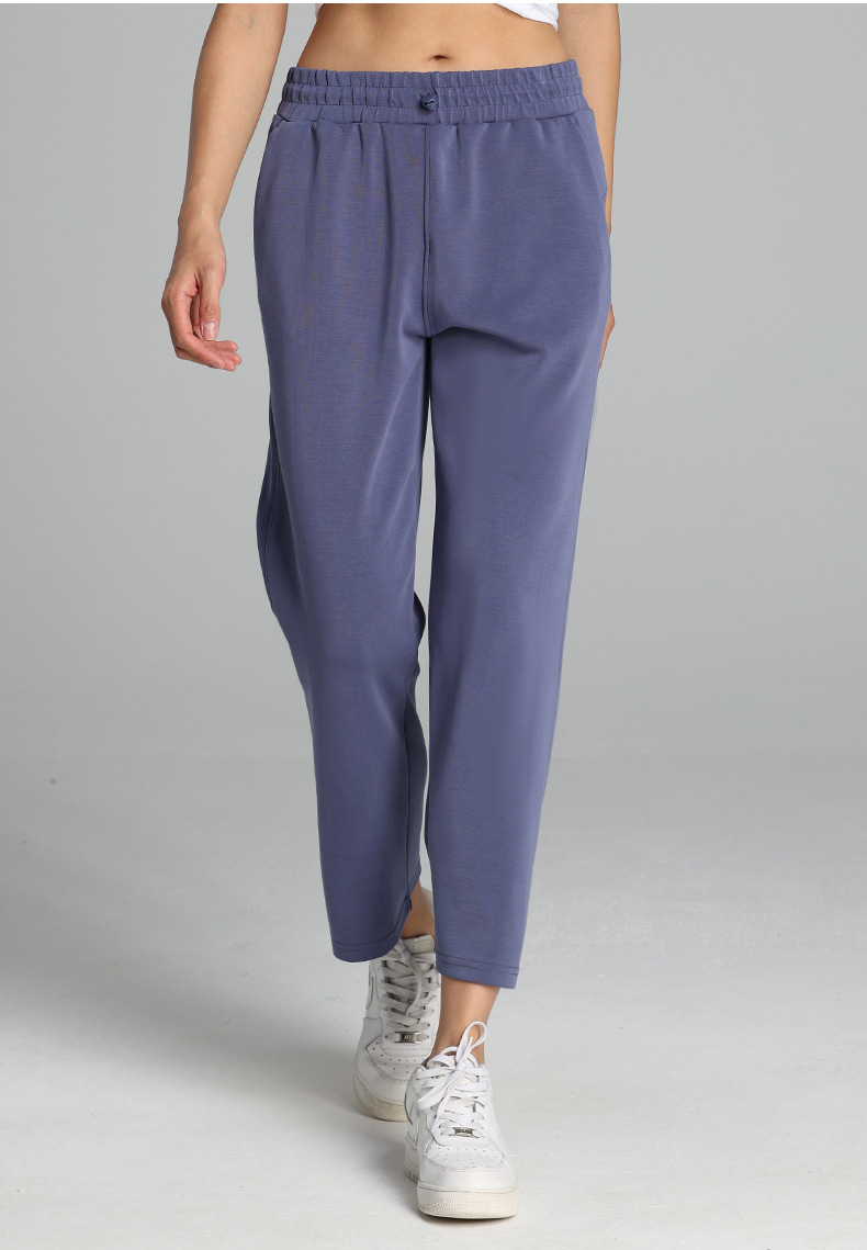 莫代尔七分裤Softstreme瑜伽运动休闲直筒裤阔腿显瘦宽松高腰女裤详情31