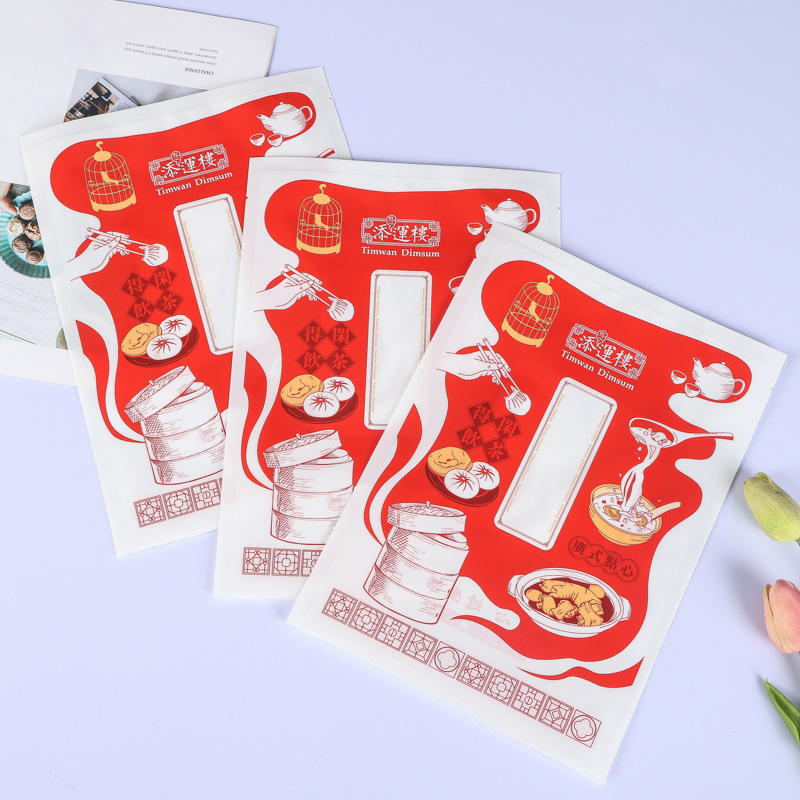 Plastic food packaging bags are designed as self-standing and self-sealing bags, three-sided sealed aluminum foil bags, composite roll film vacuum zipper bags pic 12