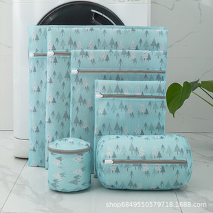 Youyi Factory supplies wholesale of sandwich embroidery underwear washing net bags, special anti-deformation bra washing bags for washing machines pic 1