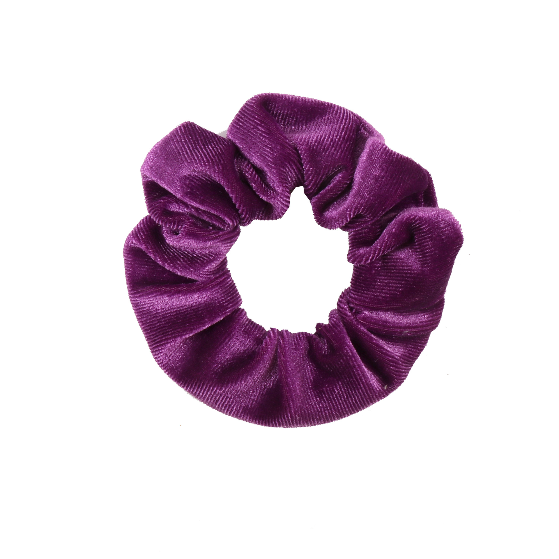 Cross-border Korean velvet 12-color invisible zipper large intestine hair band, European and American velvet simple and retro solid color hair tie accessory pic 13