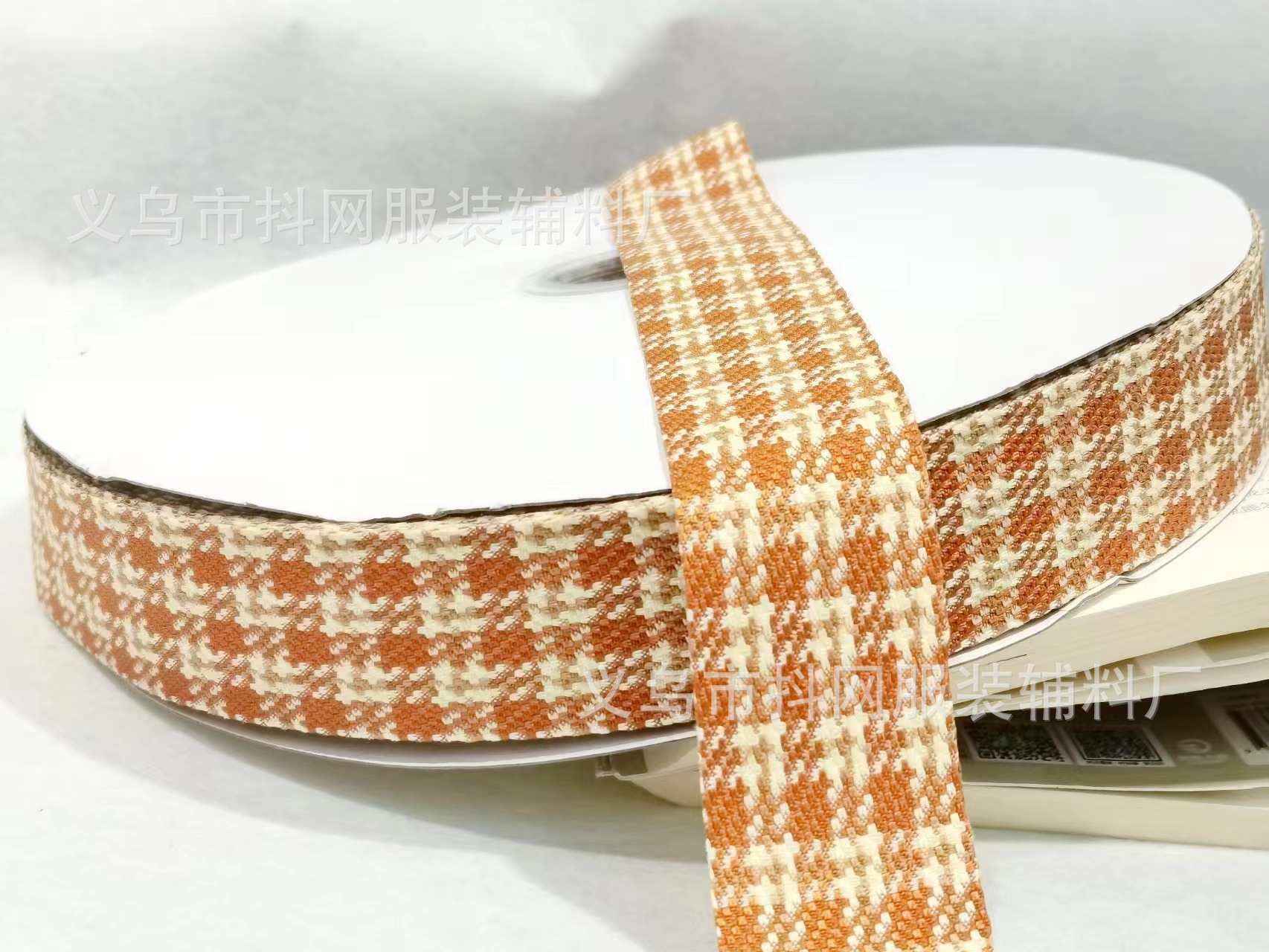 4cm韩版千鸟格纹织带格子丝带DIY蝴蝶结发饰头饰包边鲜花礼盒包装详情7