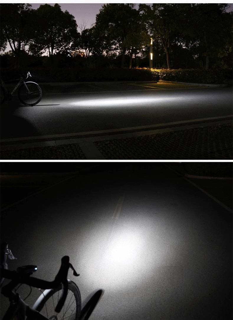 Bicycle light, solar horn, integrated headlight, mountain road bike, waterproof night ride, super bright flashlight, lighting lamp pic 17