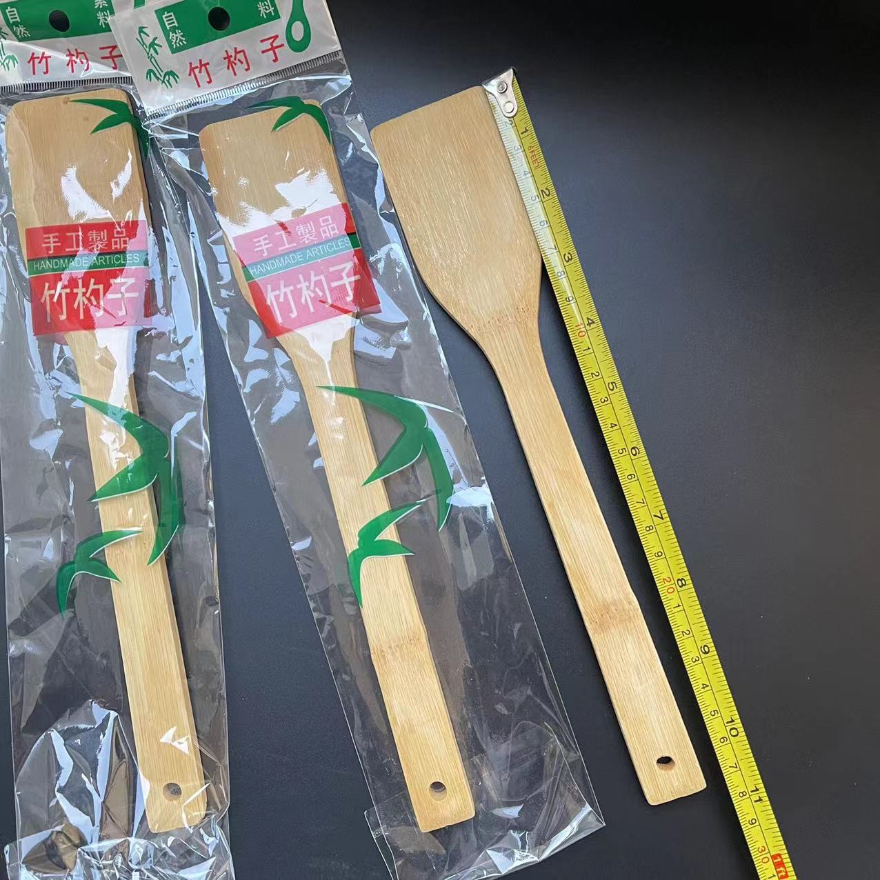 【 Zone 2-5 】 No. 2 Bamboo Spatula 1000 per piece 1 yuan 2 yuan Bamboo stir-frying spatula, non-stick special stir-frying bamboo spatula, household high-temperature resistant bamboo spatula, bamboo spatula pic 1
