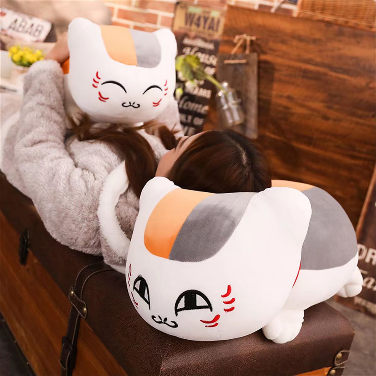 娘口公仔夏目友人帐猫咪毛绒玩具玩偶动漫抱枕生日礼物可爱详情4