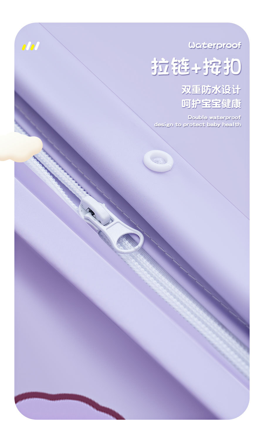 儿童雨衣女童女孩2024新款中大童小学生上学专用带书包位加厚雨披详情13