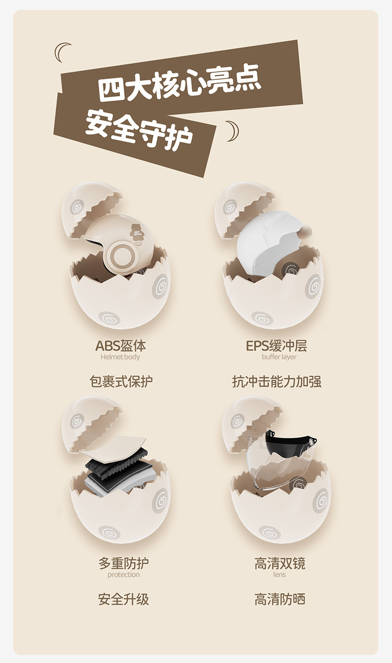 The new national standard 3C certified electric bike helmet is a cute and warm winter helmet for women and a all-season safe helmet for men on motorcycles pic 2