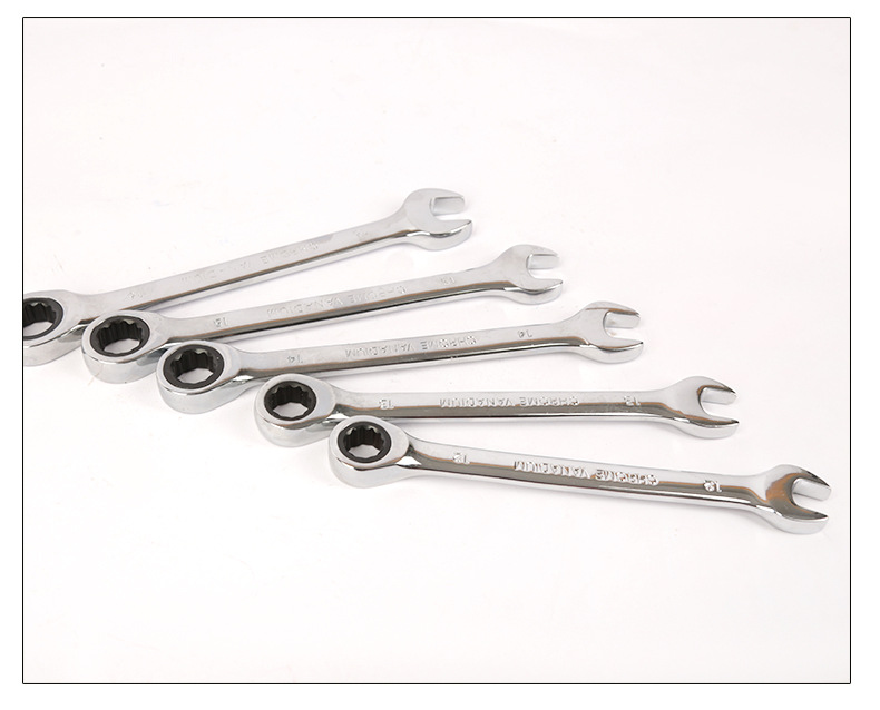 厂家批发双头开口快速棘轮扳手汽车维修工具72齿两用梅花开口扳手详情15