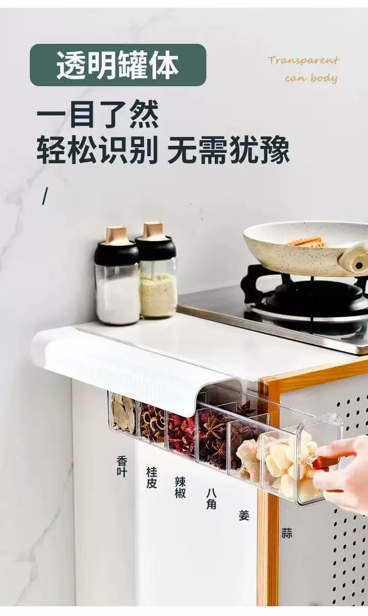 壁挂式分格内衣收纳盒防尘收纳家用衣柜透明抽屉式内裤袜子储物盒详情3