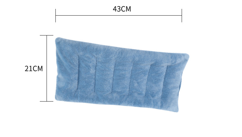The hot compress neck pillow, filled with flaxseed, can be heated in the microwave. It is comfortable, breathable and fits the neck well. The large shoulder pillow is suitable for shoulder and neck therapy pic 8