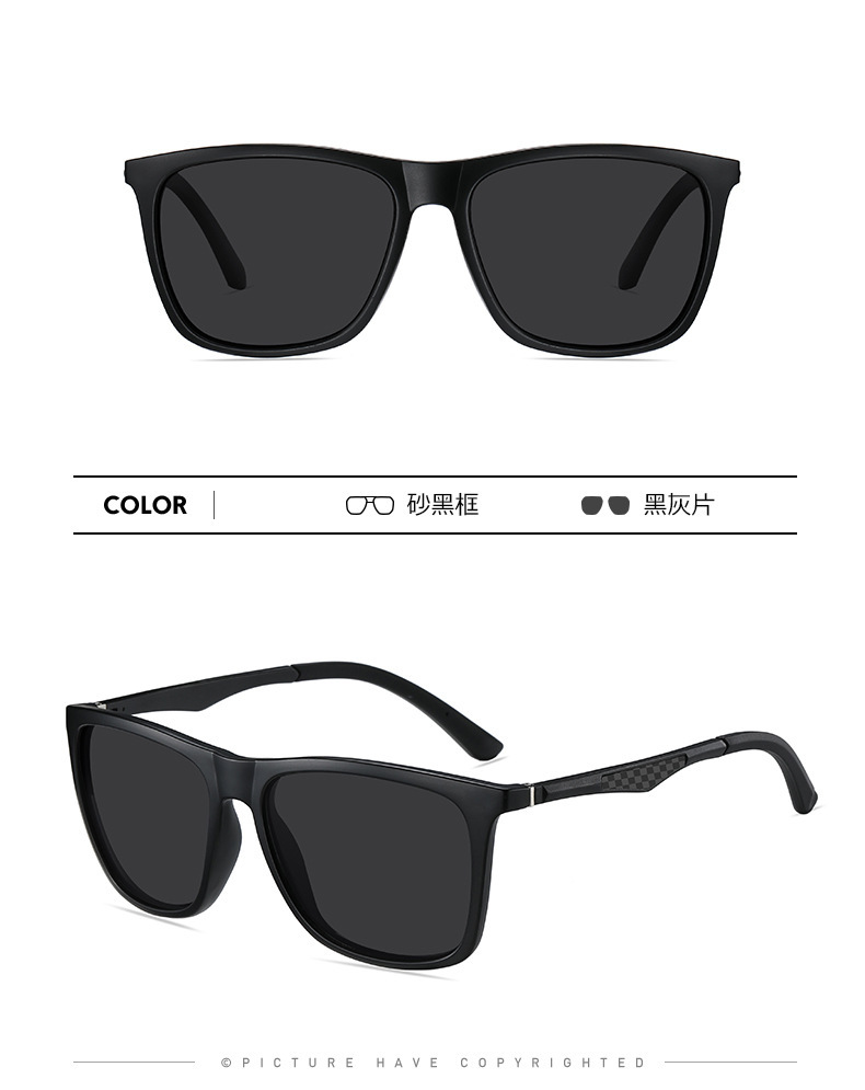 新款TR框墨镜铝镁碳纤维腿偏光太阳镜6151潮流驾驶夜视太阳镜批发详情15