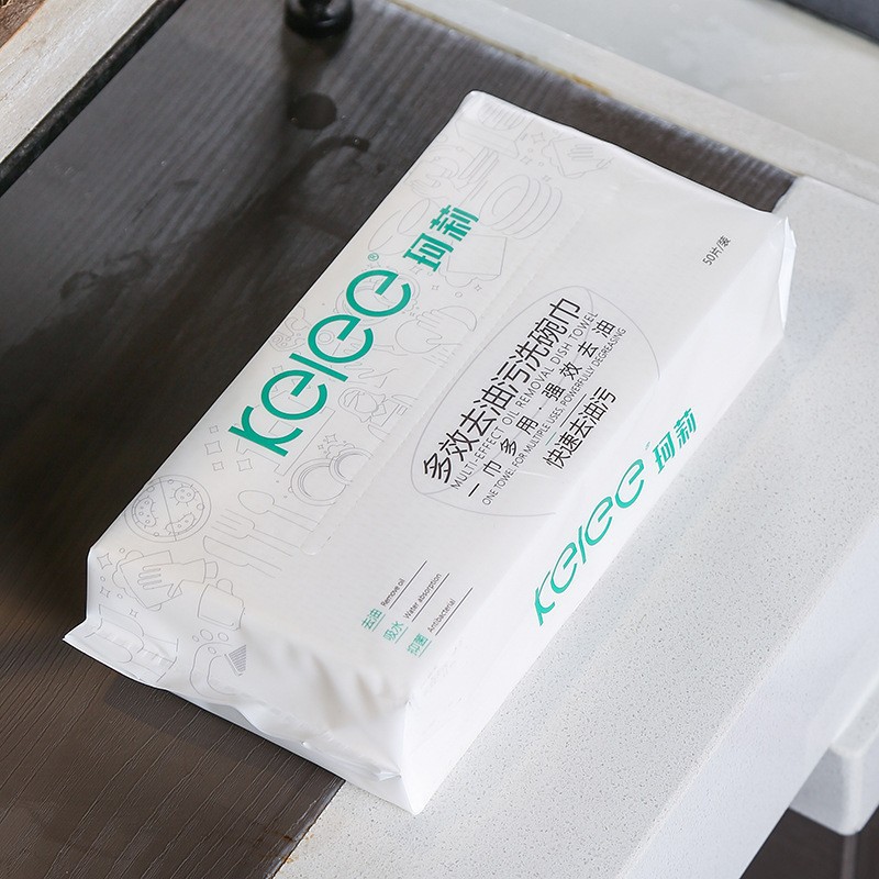 魔洗片多效去油污洗碗巾包装盒鱼鳞布手撕抹布一次抹巾洗碗棉素棉详情10