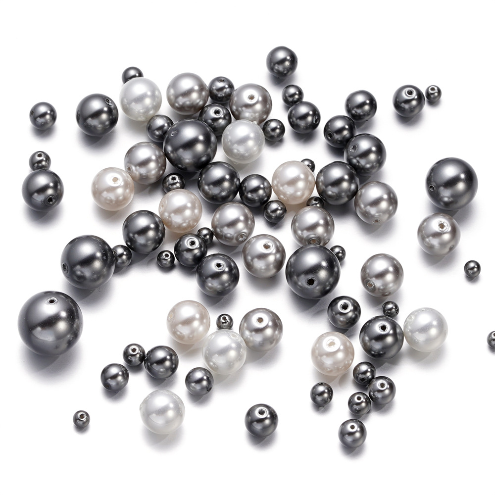 玻璃珍珠直孔散珠施家珍珠 DIY饰品配件散珠串珠子澳白仿珍珠批发详情16