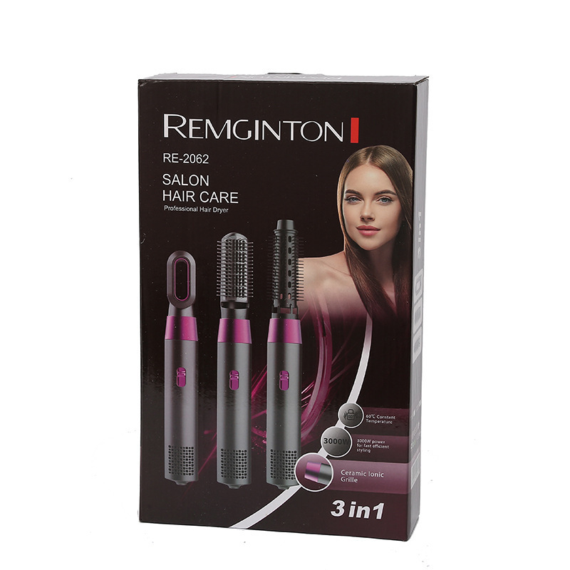 跨境亚马逊多功能3合1卷发梳小家电 热风梳两用吹风机卷发棒电器详情4