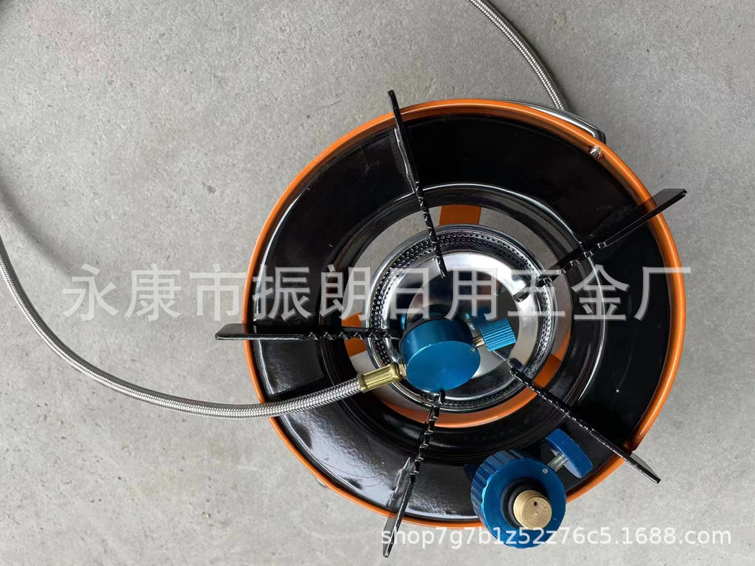 出口沙特款户外炉大功率野营猛火炉中东气碳炉便携式圆炉燃气风炉详情2