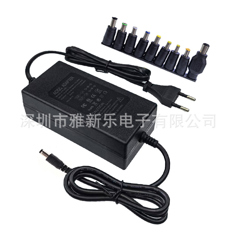 Adjustable power supply 12-24V notebook power supply, universal 9 connectors, speed and gear adjustment, multi-functional dual-wire and multi-interface pic 5