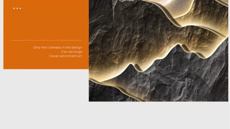 轻奢客厅国潮山水沙发背景墙装饰画现代简约壁画电子钟高级感横板带钟挂画详情5