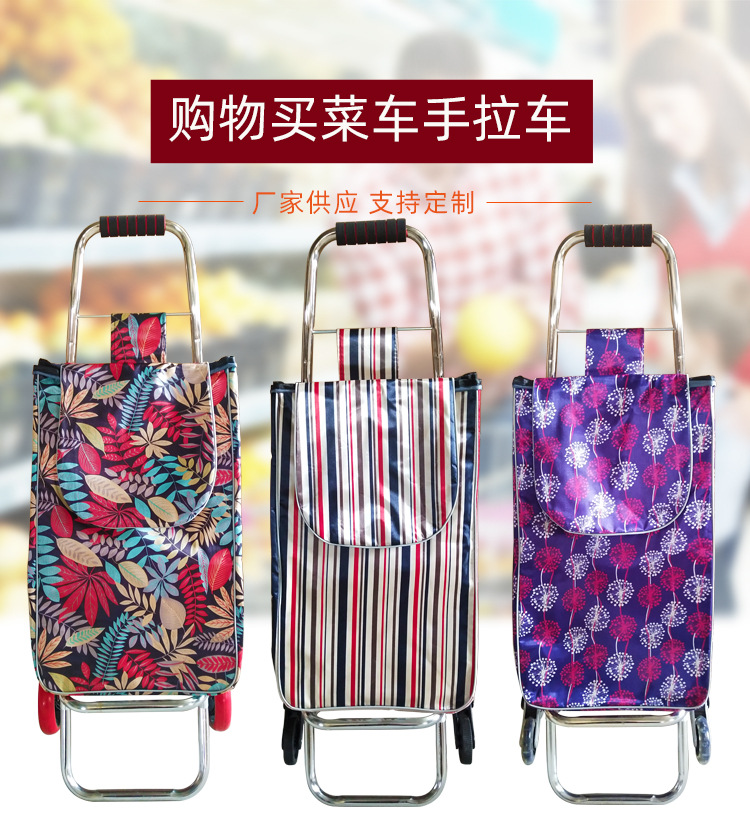 Household grocery shopping trolley, portable shopping cart, trolley, trailer, luggage trolley, foldable manufacturer pic 1