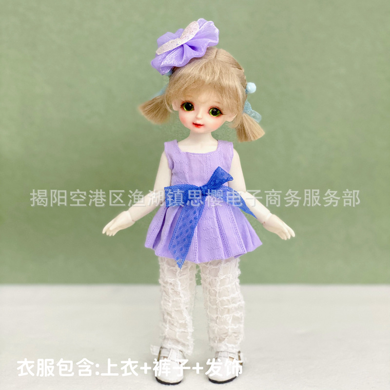 6分bjd娃娃换装衣服洛丽塔套装30厘米洋娃娃裙子连衣裙制服女仆装详情4