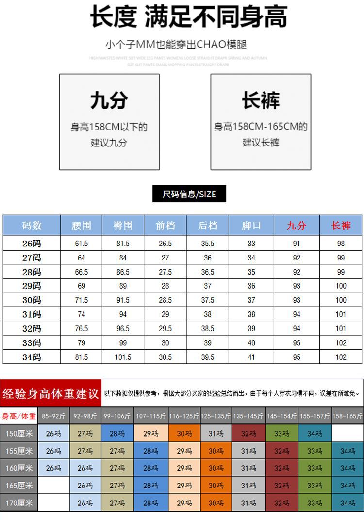 秋季新款女式高腰直筒牛仔裤百搭显瘦九分烟管裤宽松弹力大码长裤详情4