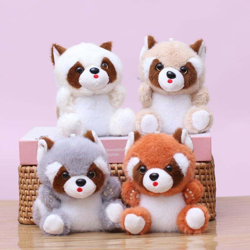 Cute plush toy figurines, cute little raccoon pendants, little squirrel bags, pendants, dolls, keychains, and stuffed dolls pic 1