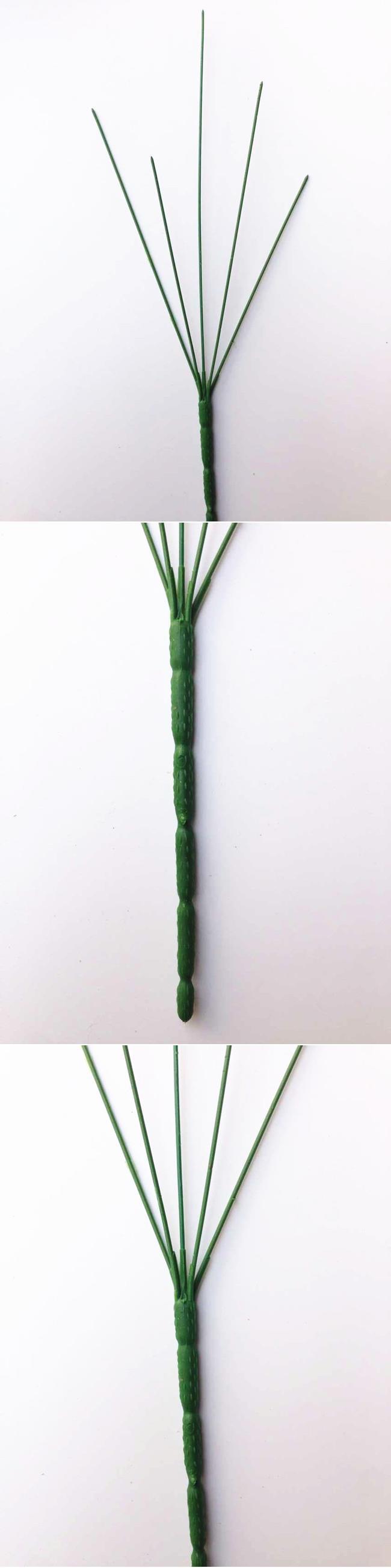 义乌高档仿真花塑料配件 广东长粗5头 45公分 塑料花枝 仿真花枝详情1