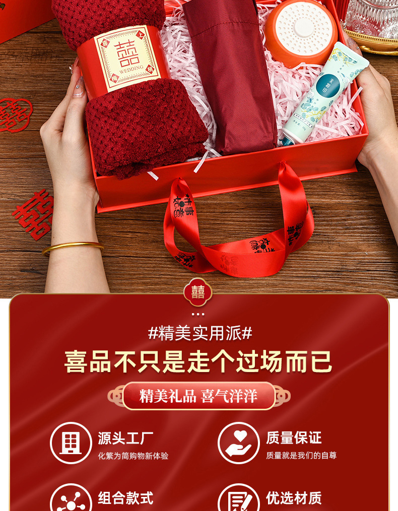 批发结婚伴手礼婚礼伴娘伴郎礼盒高档实用结婚礼物吾家有喜回礼详情10