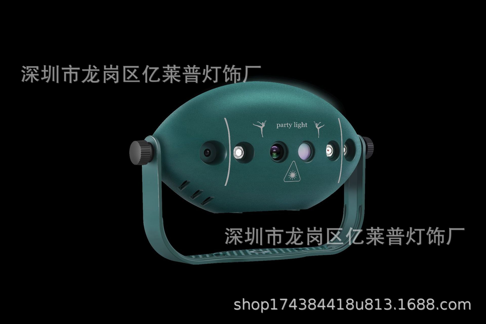 6-hole 72-image LED+ laser cross-border bestselling remote control voice-controlled flashing Type-C line outdoor KTV stage light pic 2