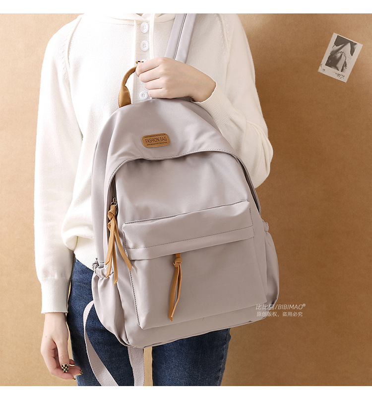 Korean version Harajuku ins versatile schoolbag for girls, junior high school and senior high school students, simple forest-style fashionable backpack pic 9