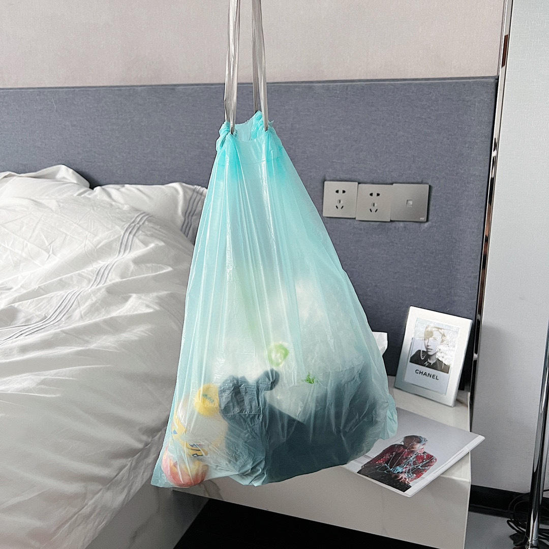 厨房专用抽绳垃圾袋盒装加大加厚手提式自动收口垃圾袋现货批发详情18
