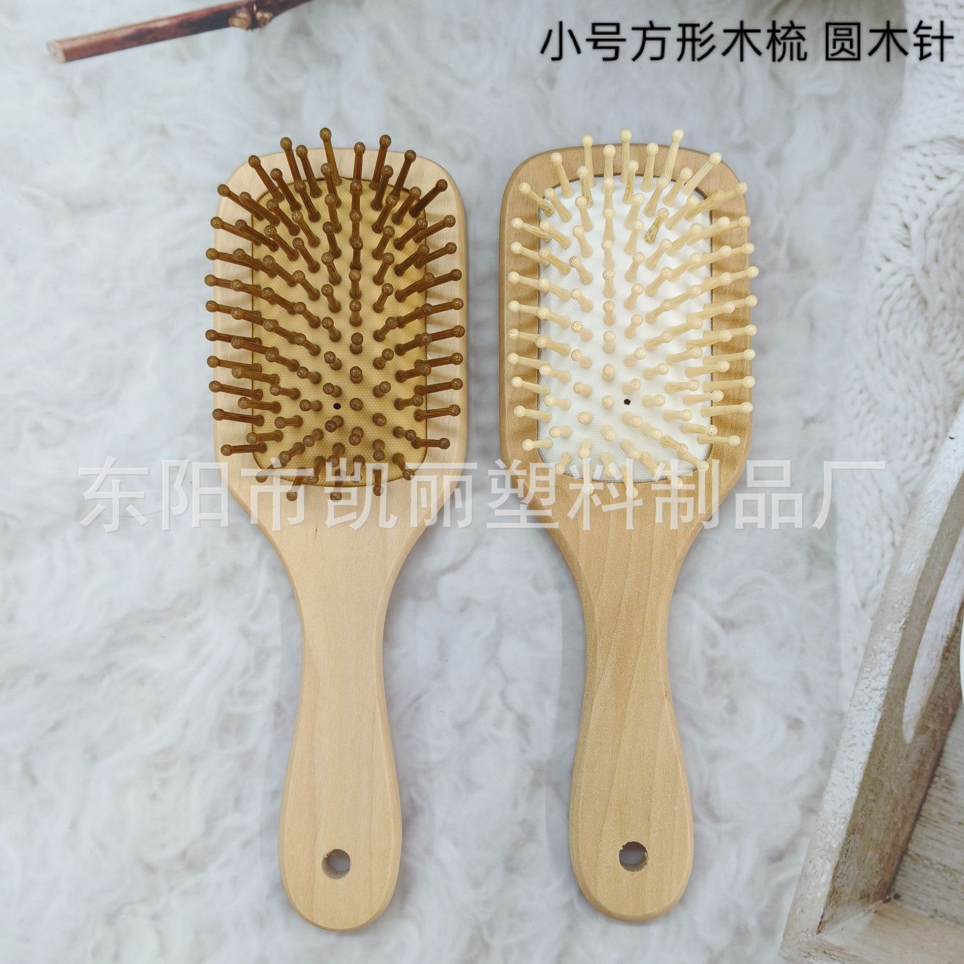 批发高质量头皮按摩气垫梳美发木梳气囊梳防静电长发护理木头梳子详情12