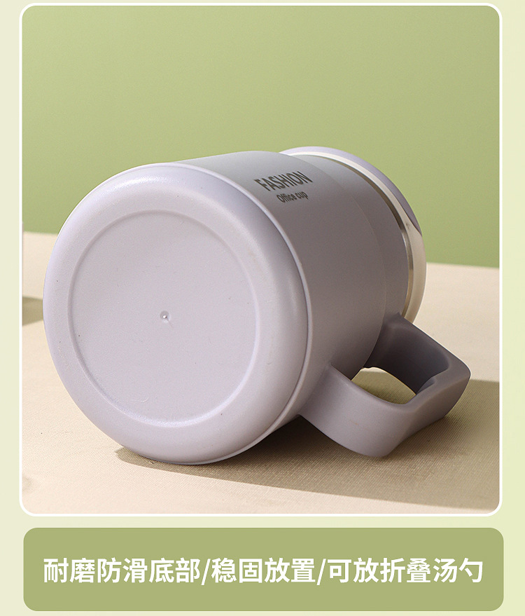 304不锈钢马克杯带盖子勺子办公室女咖啡杯大容量泡茶杯喝水杯MK9 pic 16