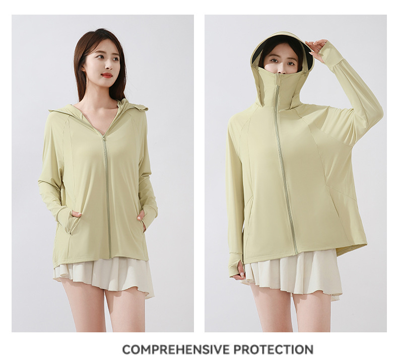 This is the same style of summer outdoor sun-protective clothing for both men and women. It is a loose and large-sized sun-protective garment with ice silk pic 23