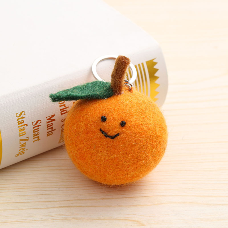 水果手工羊毛毡挂件立体玩偶挂饰创意包包挂饰可爱挂件源头厂家详情7