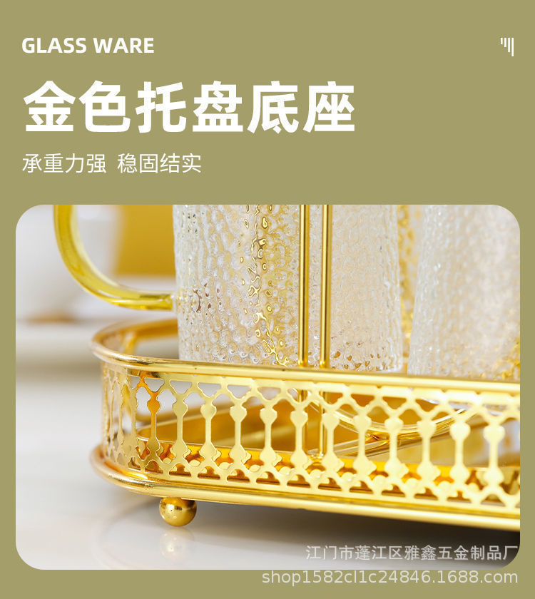 茶盘托盘家用轻奢现代茶具水壶茶杯套装沥水盘新款简约北欧茶台详情3