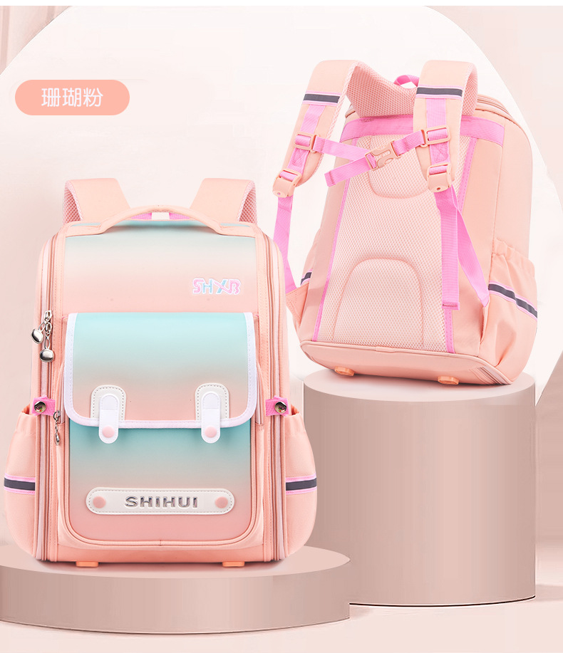识汇小学生书包一二三到六年级女生儿童女童防水减负护脊2025新款详情18