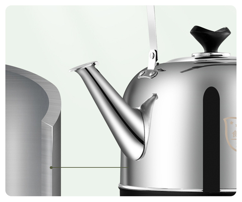 食品级304不锈钢底一体电烧水壶家用大容量电水壶自动断电电热详情12