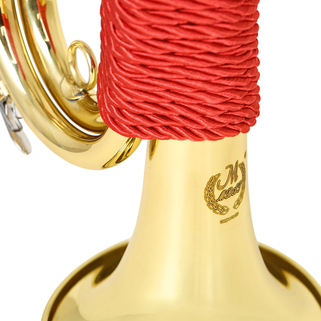 The red woven handle of the foreign trade big step, the Spanish army bugle, the Young Pioneers bugle, the brass charge bugle, and the Youth Bugle horn pic 15