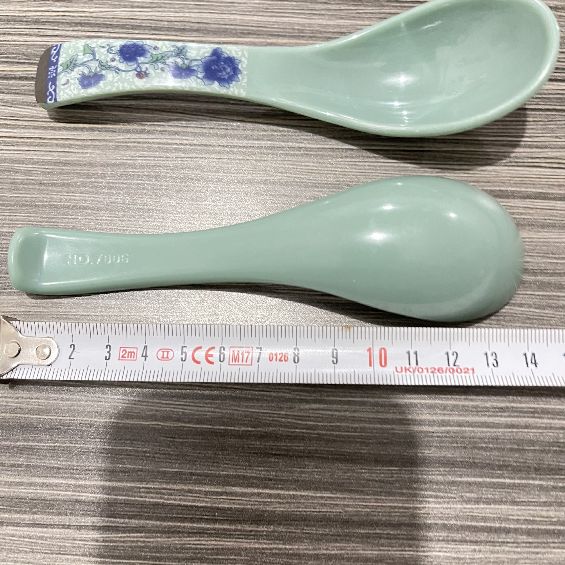 【 Zone 3-10 】8840 blue and white porcelain spoons 200/ box 1200/ case 8840 porcelain small spoons, rice spoons, fast food restaurant spoons, rice noodle and hot pot spoons, short-handled spoons, wholesale supply pic 6