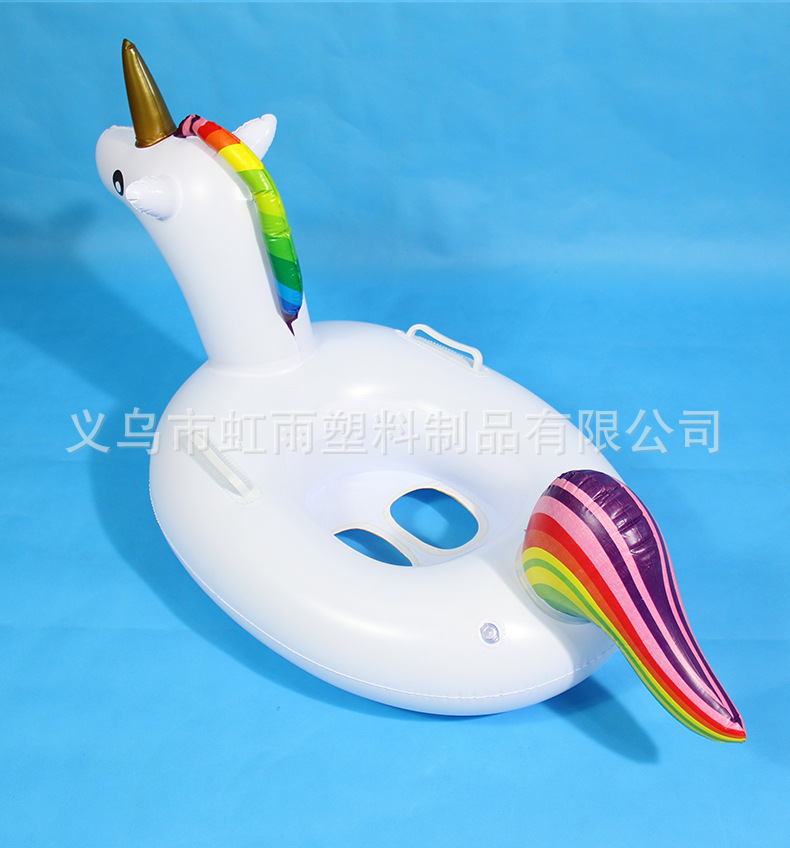 婴幼儿游泳艇趴艇 大号独角兽游泳艇 宝宝带坐艇小游艇厂家批发详情6