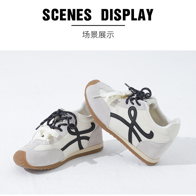 厚底休闲鞋内增高6cm小众设计女鞋2025新款百搭运动鞋复古德训鞋详情16