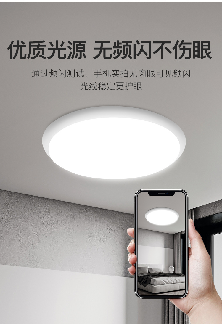 Special offer bedroom ceiling lights, modern and simple eye-protecting three-proof lights, balcony corridor lights, 2025 new style wholesale lighting fixtures pic 12