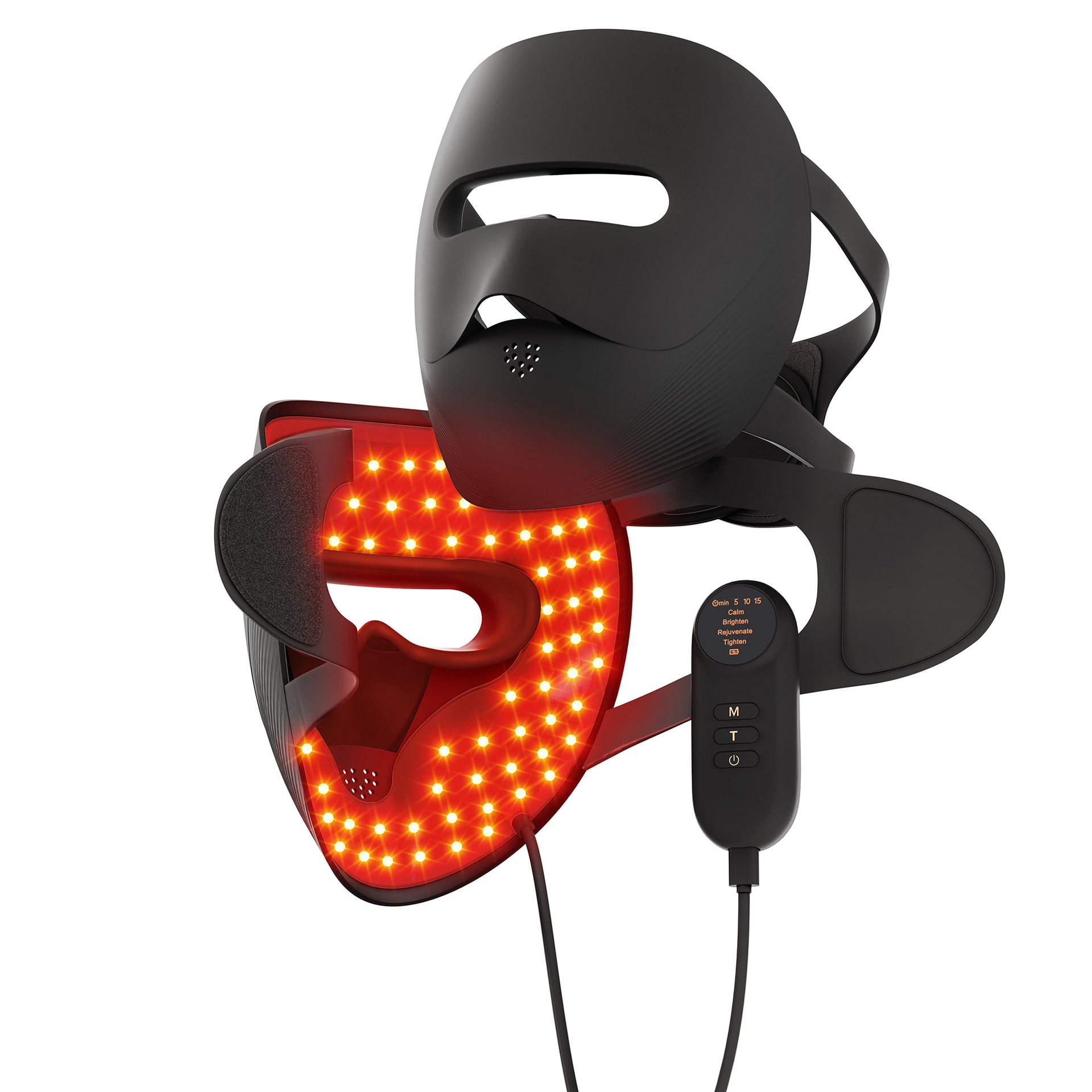 Cross-border new mask beauty device, red light photon skin rejuvenation mask device, home facial mask device, led mask pic 12