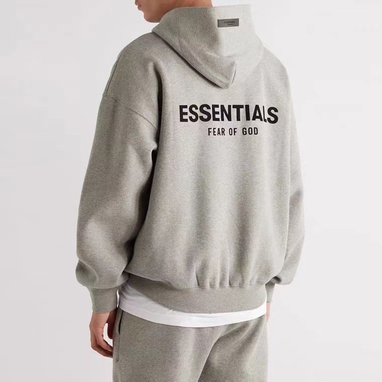 FOG ESSENTIALS第八季复线高街宽松情侣重榜卫衣背后植绒连帽卫衣详情35