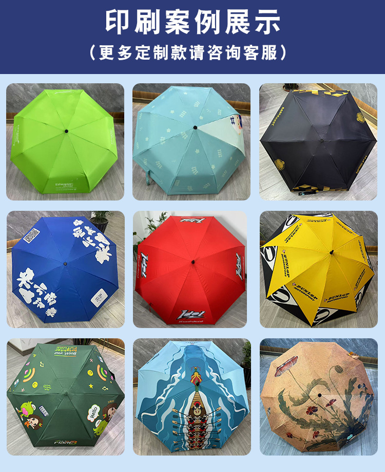 New flower petal bamboo joint black rubber curved handle sun umbrella for women, automatic long handle, sun protection and UV protection, all-weather and all-weather umbrella pic 4