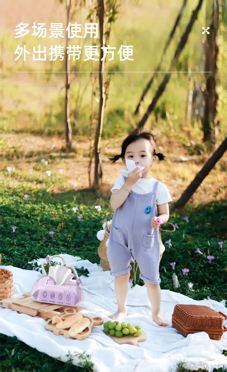 婴儿柔湿巾纸婴儿湿巾纸婴儿专用婴儿湿巾餐巾纸酒精湿巾纸婴幼儿护理湿巾柔软舒适适用多场景详情4
