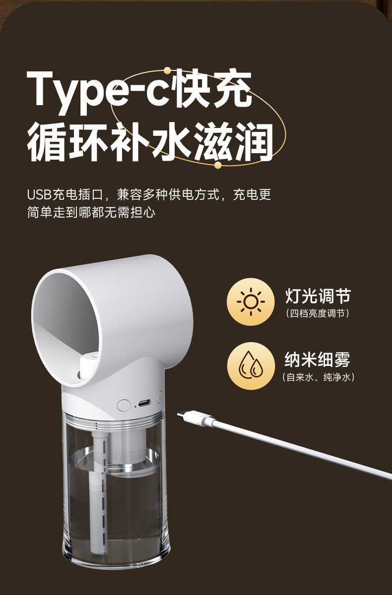 新款桌面迷你空气加湿大器家用大容量小型智能香薰机自动喷香详情10