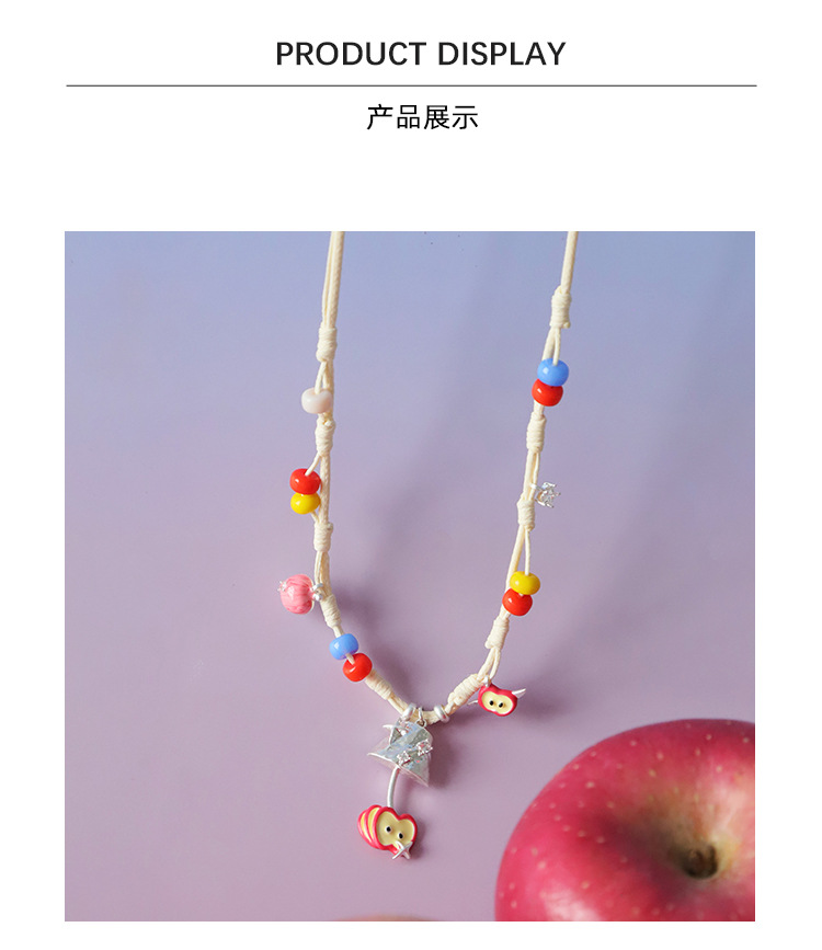 3D打印幸运切片苹果系列原创设计甜美可爱高级感不对称耳环耳饰女详情12